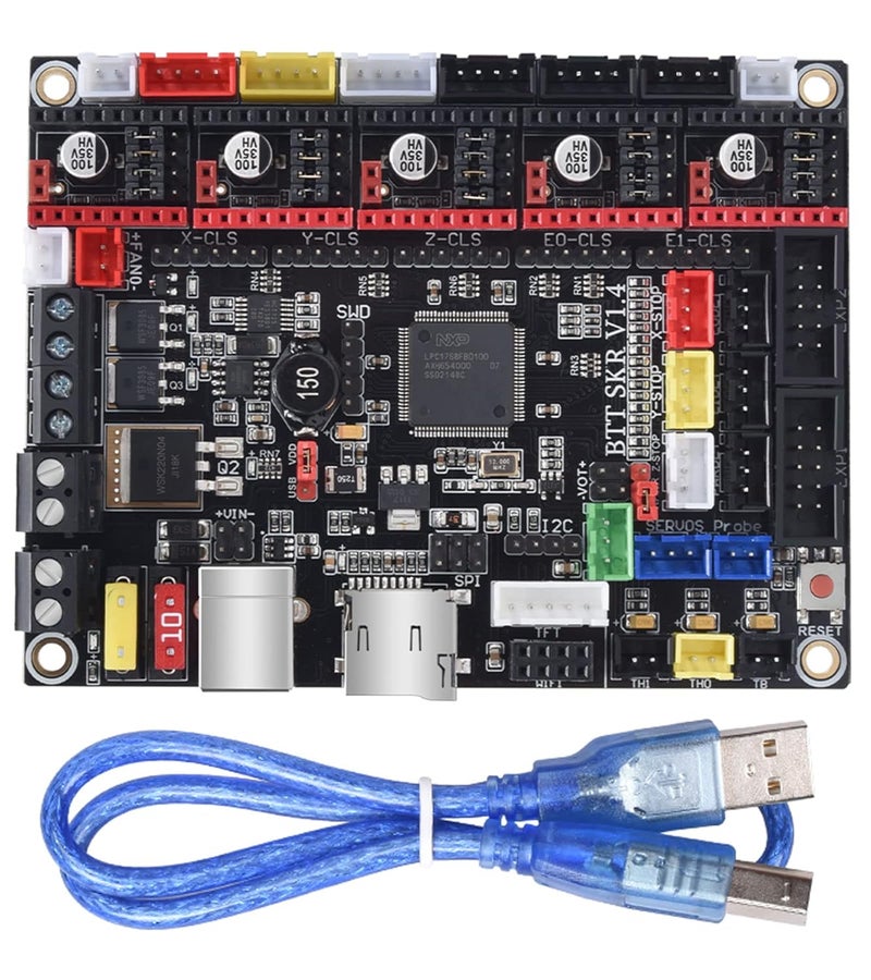 BigTreeTech SKR V1.4 Control Board 32bit Upgrade SKR V1.3 Motherboard, Compatible TFT35/TFT35 E3/TFT70 Touch Screen Mini12864 LCD Support TMC2209/EZ2209/TMC2208/TMC5160 for Most FDM 3D Printer - Image 1